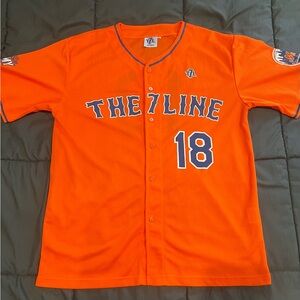 The 7 Line Army Mets Jersey Orange #18 Fan Shirt 2018 Medium